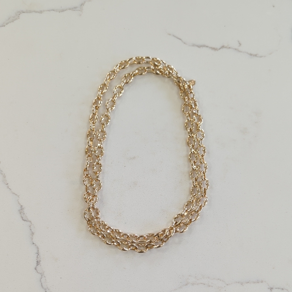 Ann Taylor Factory Classic Gold Rope Chain Necklace for Women NWOT - Picture 8 of 8